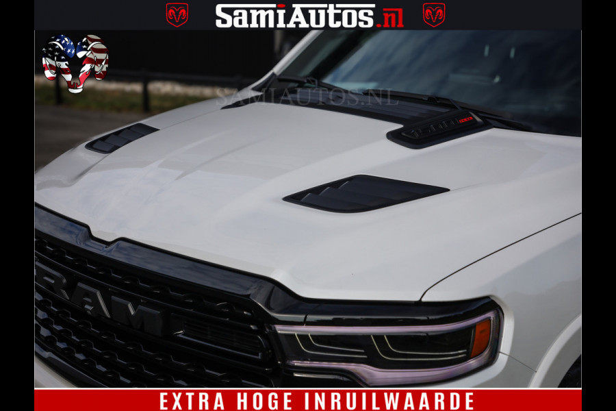 Dodge Ram 1500 Limited Night High Output 540HP 706Nm | Massage + Full Option | De Meest Luxe en Volle Pick-Up in zijn Klasse | Comfortabele Dubbele Cabine met Royale 5 Zitplaatsen | BPM vrij | Nu Leverbaar uit Voorraad | Voorraad Nr 2352 - 7649