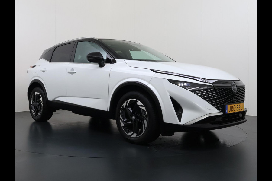 Nissan QASHQAI 1.3 MHEV Xtronic N-Connecta | FABRIEKSGARANTIE| PANO| VOORRUITVERWARMING| STOEL + STUUR VERWARMING| 360 CAMERA| DODE HOEK| HEAD-UP| ELEK. ACHTERKLEP