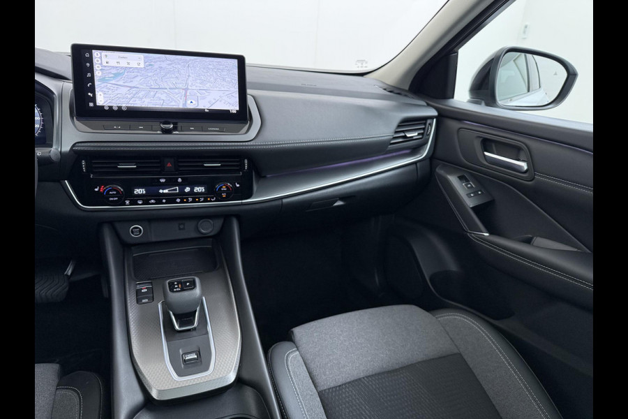 Nissan QASHQAI 1.3 MHEV Xtronic N-Connecta | FABRIEKSGARANTIE| PANO| VOORRUITVERWARMING| STOEL + STUUR VERWARMING| 360 CAMERA| DODE HOEK| HEAD-UP| ELEK. ACHTERKLEP