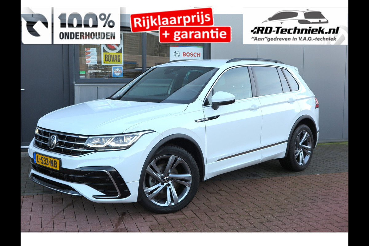 Volkswagen Tiguan 1.5 TSI 150pk DSG 2xR-Line Virtual Cockpit , Trekhaak, Camera , Navi , DAB+ , Carplay , Led verlichting etc.