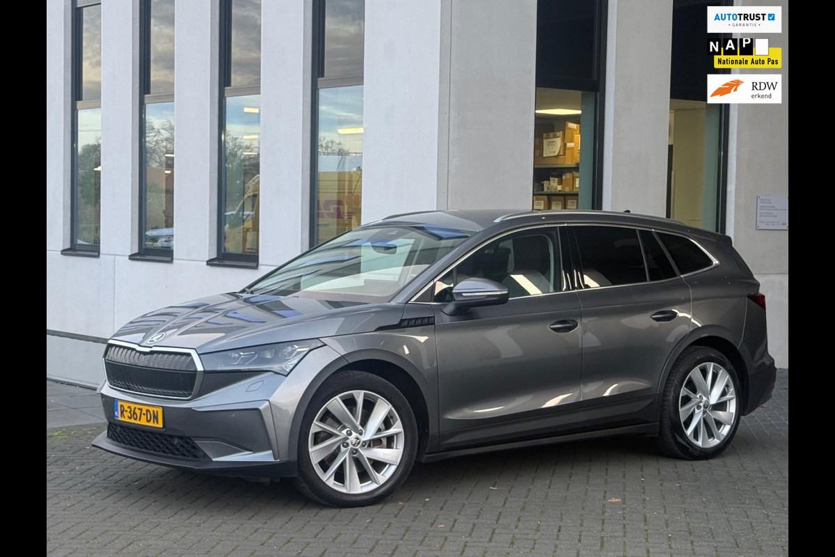 Škoda ENYAQ iV 80 SOH 95 procent, warmtepomp, achteruitrijcamera, vele opties, 1 e eigenaar, NL auto met nap
