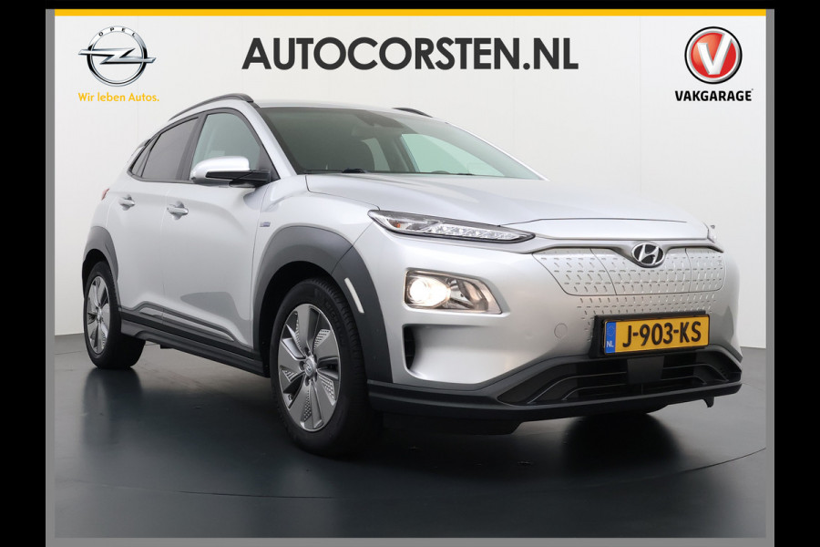 Hyundai Kona EV 64kWh SOH-100% Warmtepomp Adaptive-Cruise Head-Up Display 1/2 Leer Krell®-Hifi Apple Carplay Android Adap.Cruise Camera Navi  Keyless Privacy Glas DAB Led Blind Spot Lane Assist Origineel Nederlandse Auto