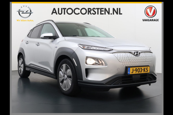 Hyundai Kona EV 64kWh SOH-100% Warmtepomp Adaptive-Cruise Head-Up Display 1/2 Leer Krell®-Hifi Apple Carplay Android Adap.Cruise Camera Navi  Keyless Privacy Glas DAB Led Blind Spot Lane Assist Origineel Nederlandse Auto