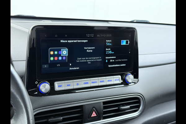 Hyundai Kona EV 64kWh SOH-100% Warmtepomp Adaptive-Cruise Head-Up Display 1/2 Leer Krell®-Hifi Apple Carplay Android Adap.Cruise Camera Navi  Keyless Privacy Glas DAB Led Blind Spot Lane Assist Origineel Nederlandse Auto
