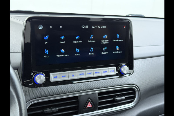 Hyundai Kona EV 64kWh SOH-100% Warmtepomp Adaptive-Cruise Head-Up Display 1/2 Leer Krell®-Hifi Apple Carplay Android Adap.Cruise Camera Navi  Keyless Privacy Glas DAB Led Blind Spot Lane Assist Origineel Nederlandse Auto