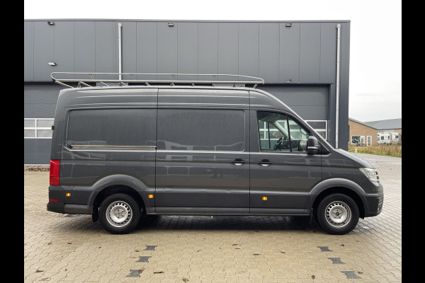 Volkswagen Crafter 35 2.0 TDI 140pk automaat L3H3 ( voorheen L2H2 ) Trendline / vaste prijs rijklaar € 16.950 ex btw / lease vanaf € 285 / grijs metallic / airco / cruise / pdc rondom / trekhaak / imperial