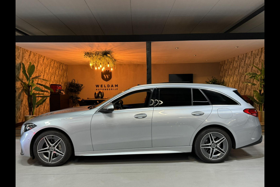 Mercedes-Benz C-Klasse Estate 300 e AMG Line Garantie Trekhaak Massage Pano Ambient 360 Blindspot Elek Achterklep StuurVW Rijklaar
