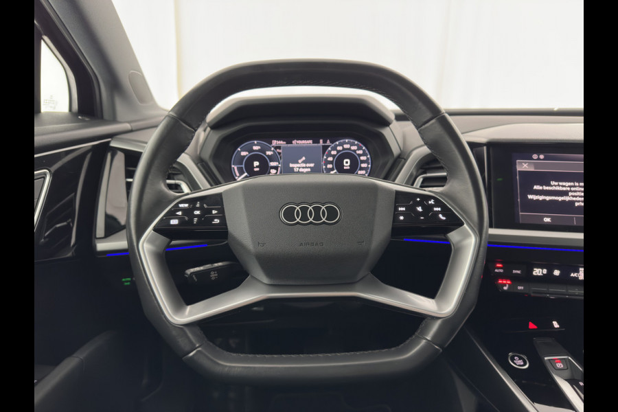 Audi Q4 e-tron 40 Launch Edition Advanced 77 kWh [ 3-Fase ] {SOH-88%} (INCL-BTW) *MATRIX-LED | NAVI-FULLMAP | KEYLESS | CAMERA | DIGI-COCKPIT | DAB | AMBIENT-LIGHT | HEATED-SPORTSEATS | TOWBAR | 19''ALU*
