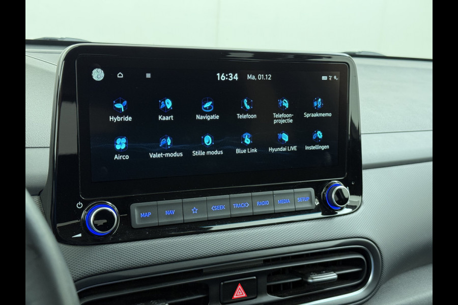 Hyundai Kona 142PK AUT. HEV Hybride Adap.Cruise Navi Ecc Camera Apple Carplay Android Head Up Display Pdc Krell®-Audio Fashion  Lmv Isofix DAB Led Regen-Lichtsensor Lane Assist 1e Eigenaar Origineel Nederlandse Auto