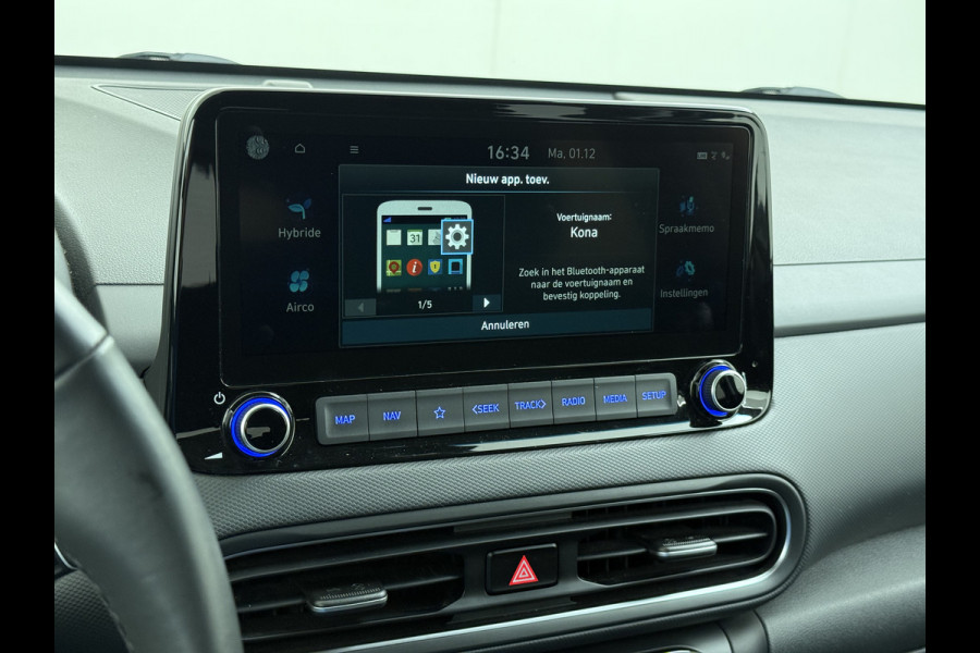 Hyundai Kona 142PK AUT. HEV Hybride Adap.Cruise Navi Ecc Camera Apple Carplay Android Head Up Display Pdc Krell®-Audio Fashion  Lmv Isofix DAB Led Regen-Lichtsensor Lane Assist 1e Eigenaar Origineel Nederlandse Auto
