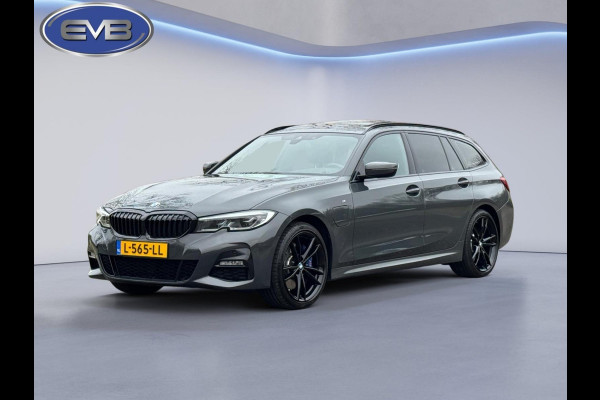 BMW 3 Serie Touring 330e M sport individual, dravitgrau, panoramadak ,laser,elec bedienbare trekhaak, vol opties, nl auto met nap
