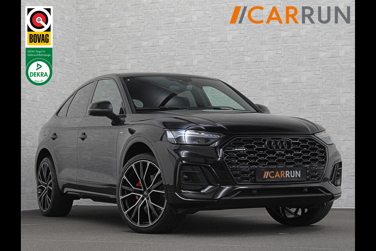 Audi Q5 Sportback 40 TFSI Benzine S-Line | ACC | Sfeerverlichting | Keyless-Entry | Matrix-LED | Virtual-Cockpit | Tour-Pakket | Black-Optic | Camera | Beker-Clima | 3-Zone Clima | Draadloos Laden | Zonwering | 6 mnd. BOVAG Garantie |