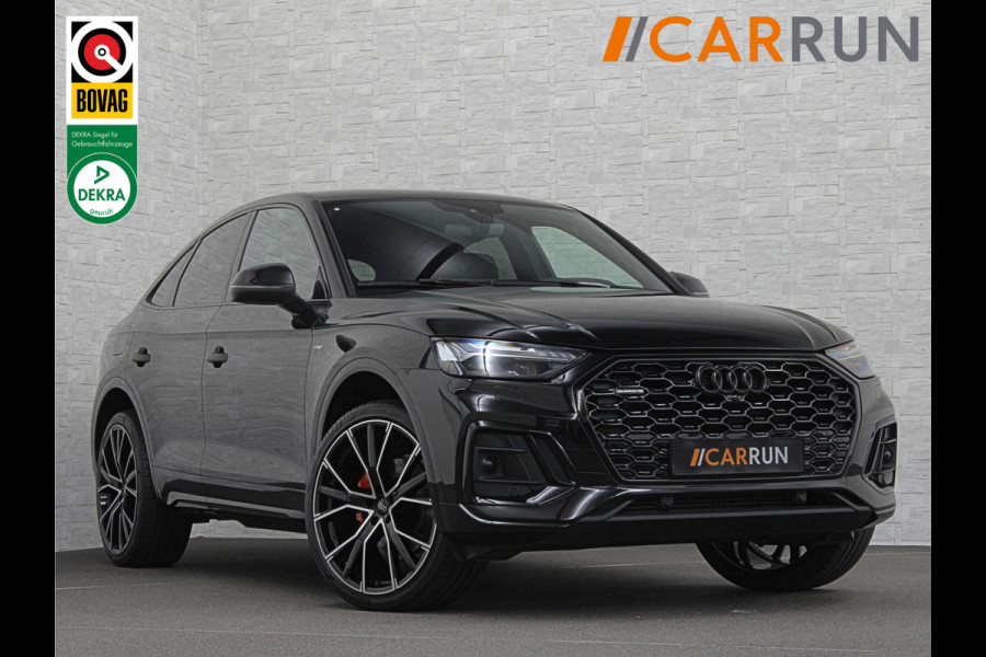 Audi Q5 Sportback 40 TFSI Benzine S-Line | ACC | Sfeerverlichting | Keyless-Entry | Matrix-LED | Virtual-Cockpit | Tour-Pakket | Black-Optic | Camera | Beker-Clima | 3-Zone Clima | Draadloos Laden | Zonwering | 6 mnd. BOVAG Garantie |