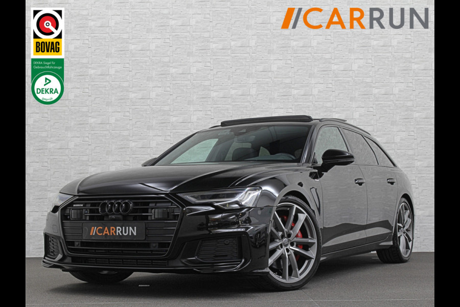 Audi A6 Avant 55 TFSI V6 340PK S-Line | Luchtvering | ACC | B&O | Panorama | 360 Camera | Matrix-LED | Trekhaak | RS-Leder | Standkachel | 4-Zone Clima | 21'' | Stoelverwarming V+A | Carplay | Lane & Side Assist | Virtual-Cockpit | Draadloos Laden.