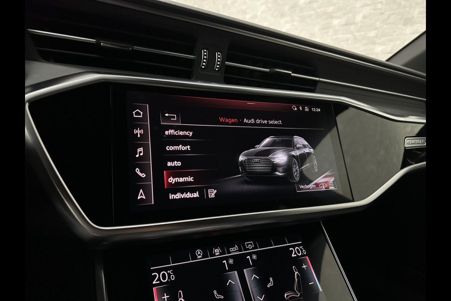 Audi A6 Avant 55 TFSI V6 340PK S-Line | Luchtvering | ACC | B&O | Panorama | 360 Camera | Matrix-LED | Trekhaak | RS-Leder | Standkachel | 4-Zone Clima | 21'' | Stoelverwarming V+A | Carplay | Lane & Side Assist | Virtual-Cockpit | Draadloos Laden.