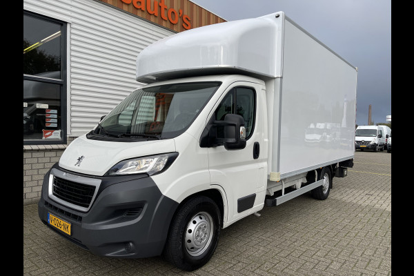 Peugeot Boxer 435 2.0 BlueHDI 164pk Pro bakwagen met Dhollandia laadklep / 440 cm lang / doorladen tot 550 cm mogelijk boven de cabine / euro 6 / airco