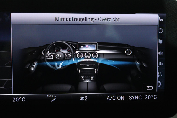 Mercedes-Benz C-Klasse 180 Business Solution AMG (PANORAMADAK, SFEERVERLICHTING, STOELVERWARMING, ACHTERUITRIJCAMERA, SENSOREN)