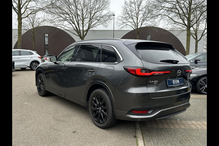 Mazda CX-80 2.5 e-SkyActiv PHEV Homura Plus 6p. 7 PERSOONS| ELEK. ACHTERKLEP | PANO| HEAD-UP | DODE HOEK| ADAPTIVE. CRUISE | ACHTERBANK VERWARMD |BOSE | SUPER COMPLEET!
