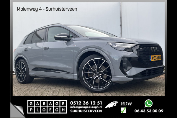 Audi Q4 e-tron 50 quattro Launch edition S Competition 77 kWh 1Eig Warmtepomp Sonos Camera Leer NL-Auto Uitstraling!