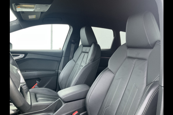Audi Q4 e-tron 50 quattro Launch edition S Competition 77 kWh 1Eig Warmtepomp Sonos Camera Leer NL-Auto Uitstraling!