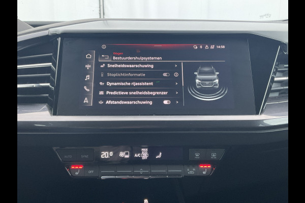Audi Q4 e-tron 50 quattro Launch edition S Competition 77 kWh 1Eig Warmtepomp Sonos Camera Leer NL-Auto Uitstraling!