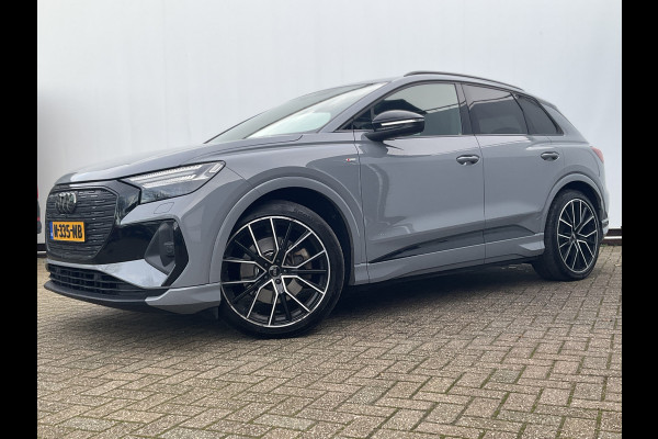 Audi Q4 e-tron 50 quattro Launch edition S Competition 77 kWh 1Eig Warmtepomp Sonos Camera Leer NL-Auto Uitstraling!