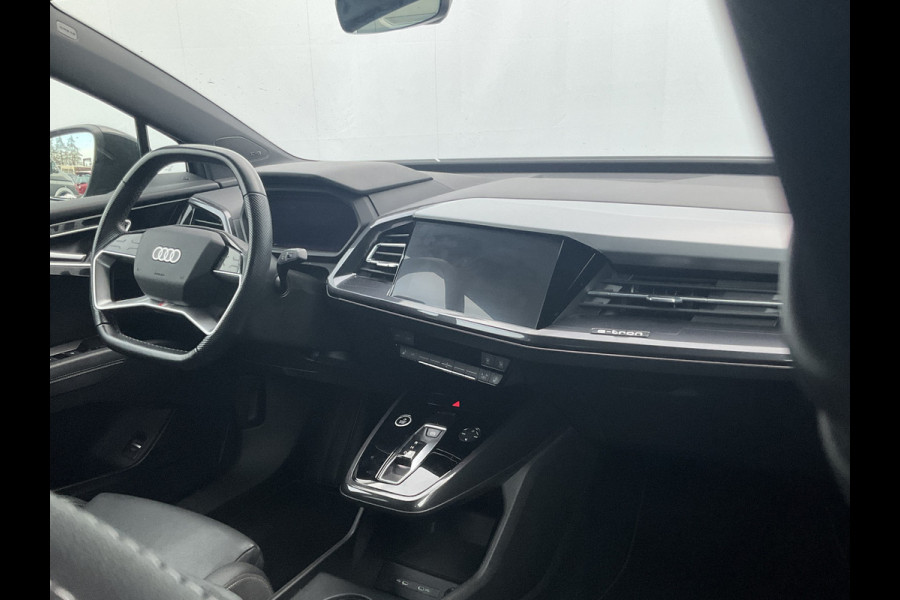 Audi Q4 e-tron 50 quattro Launch edition S Competition 77 kWh 1Eig Warmtepomp Sonos Camera Leer NL-Auto Uitstraling!