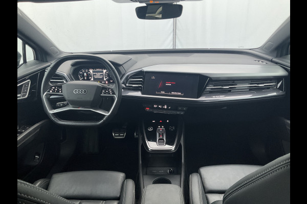 Audi Q4 e-tron 50 quattro Launch edition S Competition 77 kWh 1Eig Warmtepomp Sonos Camera Leer NL-Auto Uitstraling!
