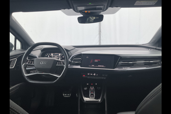 Audi Q4 e-tron 50 quattro Launch edition S Competition 77 kWh 1Eig Warmtepomp Sonos Camera Leer NL-Auto Uitstraling!