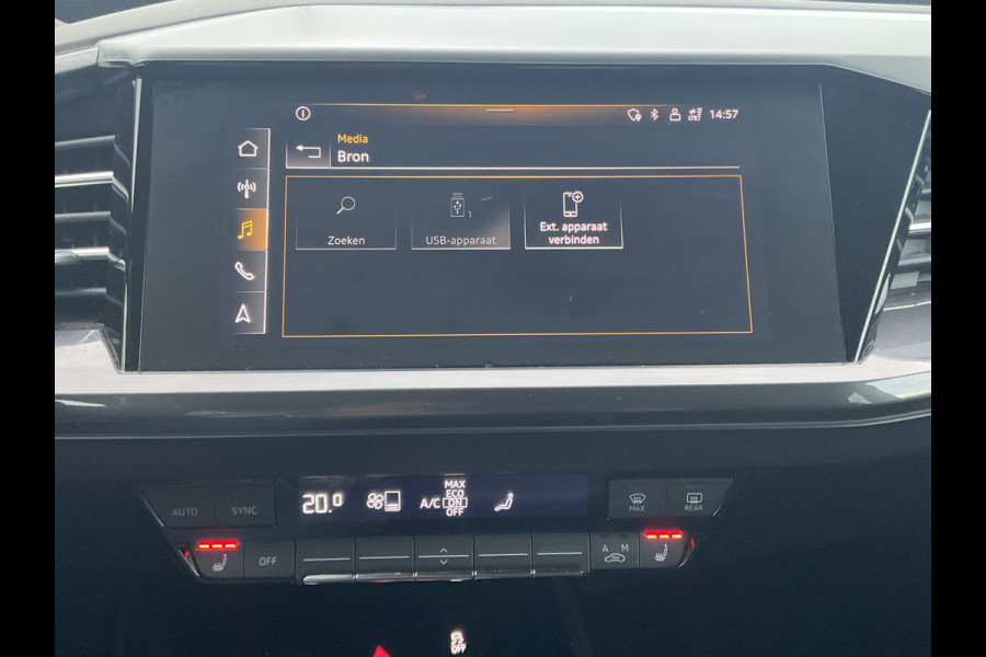 Audi Q4 e-tron 50 quattro Launch edition S Competition 77 kWh 1Eig Warmtepomp Sonos Camera Leer NL-Auto Uitstraling!