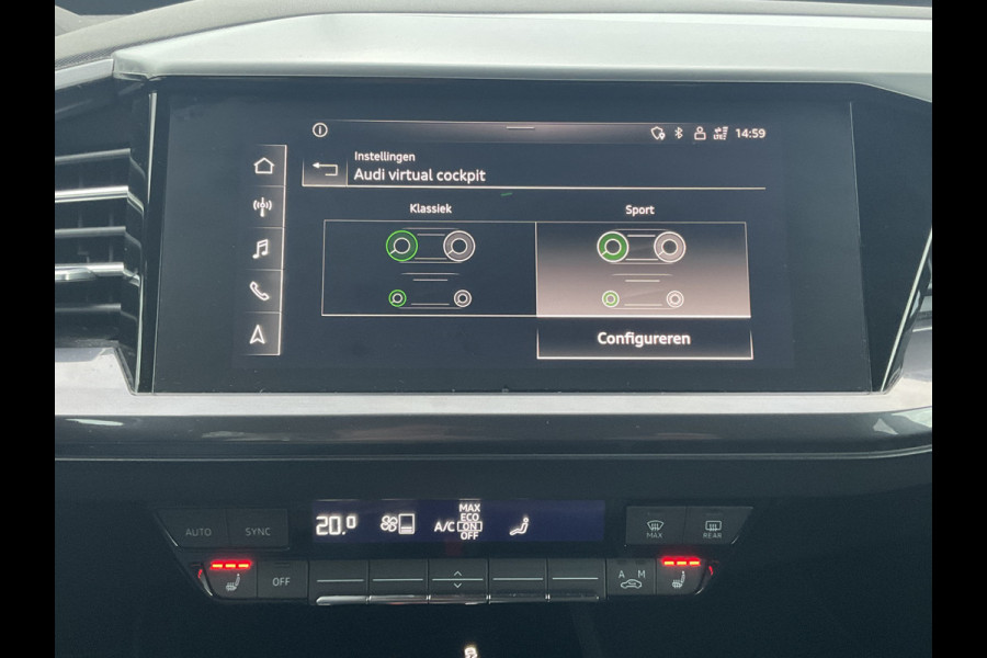 Audi Q4 e-tron 50 quattro Launch edition S Competition 77 kWh 1Eig Warmtepomp Sonos Camera Leer NL-Auto Uitstraling!