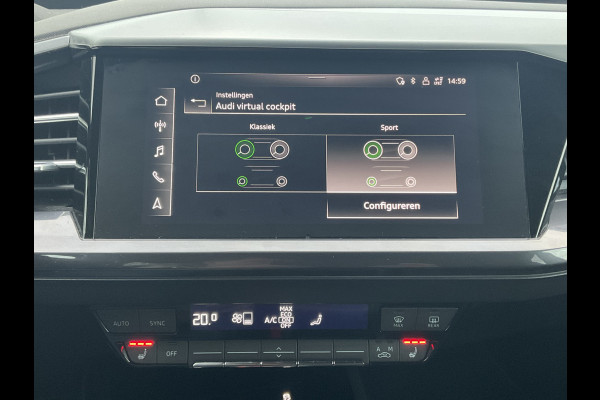 Audi Q4 e-tron 50 quattro Launch edition S Competition 77 kWh 1Eig Warmtepomp Sonos Camera Leer NL-Auto Uitstraling!