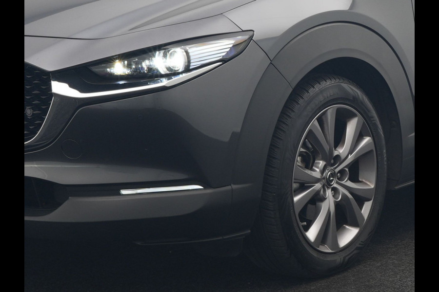Mazda CX-30 2.0 e-SkyActiv-G M Hybrid Comfort Automaat | Adaptive Cruise | Trekhaak | Head Up | 360 Camera | BOSE Sound | Stuur & Stoelverwarming |  Apple Carplay | 18"L.M | LED Koplampen |