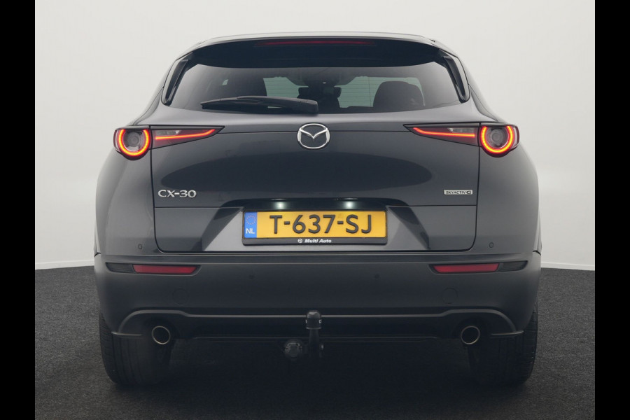 Mazda CX-30 2.0 e-SkyActiv-G M Hybrid Comfort Automaat | Adaptive Cruise | Trekhaak | Head Up | 360 Camera | BOSE Sound | Stuur & Stoelverwarming |  Apple Carplay | 18"L.M | LED Koplampen |