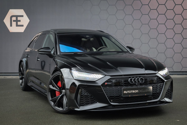 Audi A6 Avant RS 6 TFSI quattro | KERAMISCH | ACHTERASBESTURING | ADAPTIVE CRUISE | 360 CAMERA | TREKHAAK | SFEERVERLICHTING | CARBON IN