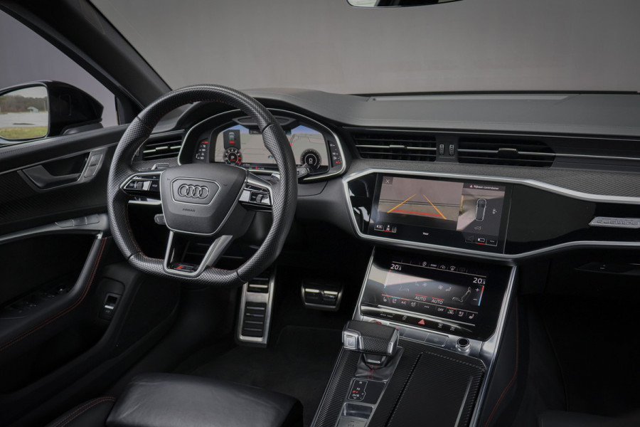 Audi A6 Avant RS 6 TFSI quattro | KERAMISCH | ACHTERASBESTURING | ADAPTIVE CRUISE | 360 CAMERA | TREKHAAK | SFEERVERLICHTING | CARBON IN