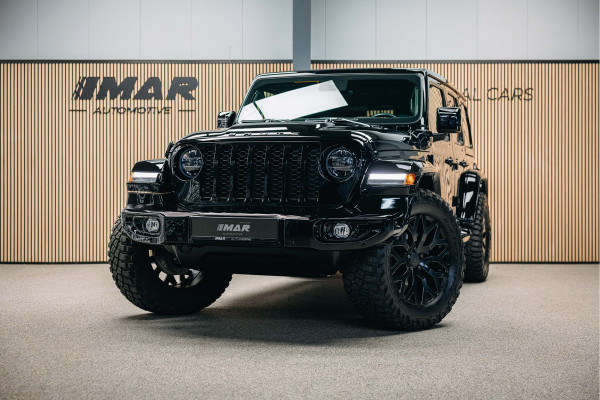 Jeep Wrangler Unlimited 4xe 380 Rubicon Dikke Custom Made Jeep Wrangler, Cabrio top elektrische bedienbaar.