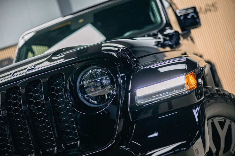 Jeep Wrangler Unlimited 4xe 380 Rubicon Dikke Custom Made Jeep Wrangler, Cabrio top elektrische bedienbaar.