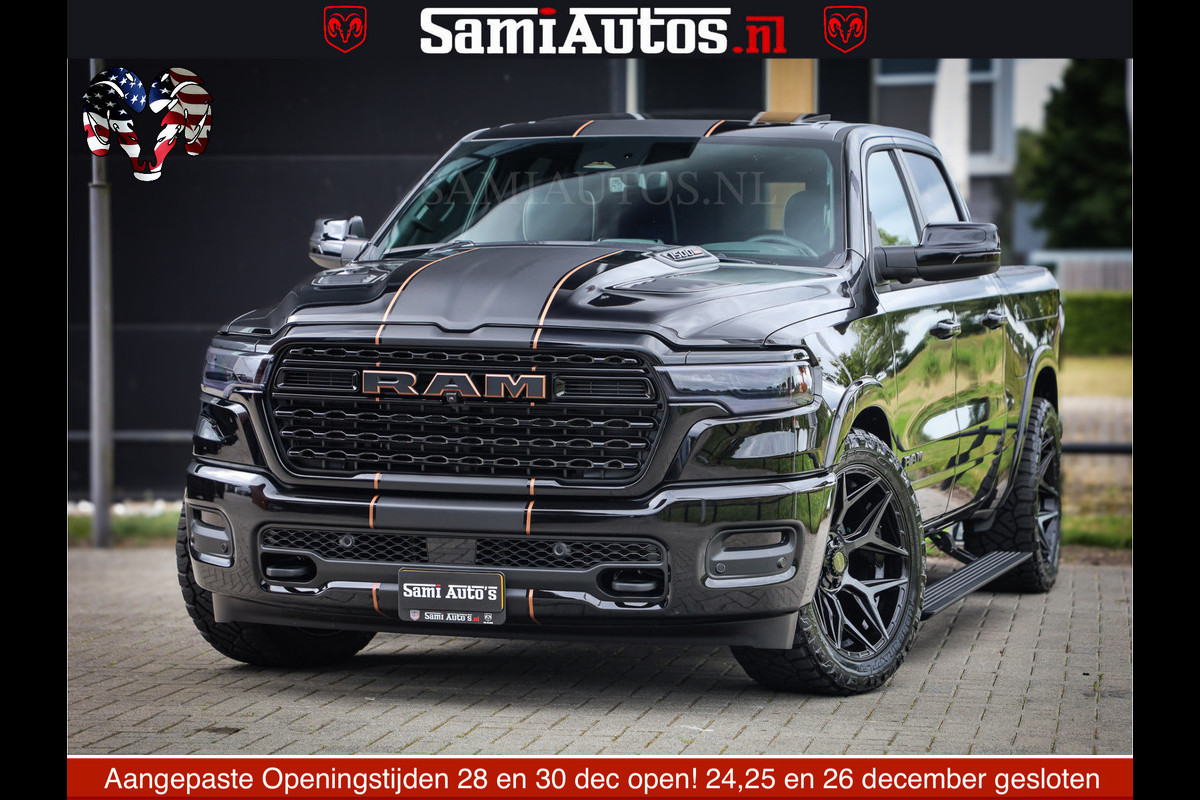 Dodge Ram 1500 Limited SPORT H.O 540HP 706Nm | Massage + Full Option | De Meest Luxe en Volle Pick-Up in zijn Klasse | Comfortabele Dubbele Cabine met Royale 5 Zitplaatsen | BPM vrij | Nu Leverbaar uit Voorraad | Voorraad Nr 2355 - 5149