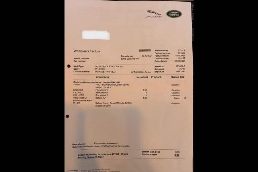 Jaguar I-PACE EV400 HSE 90 kWh / VOL met opties !