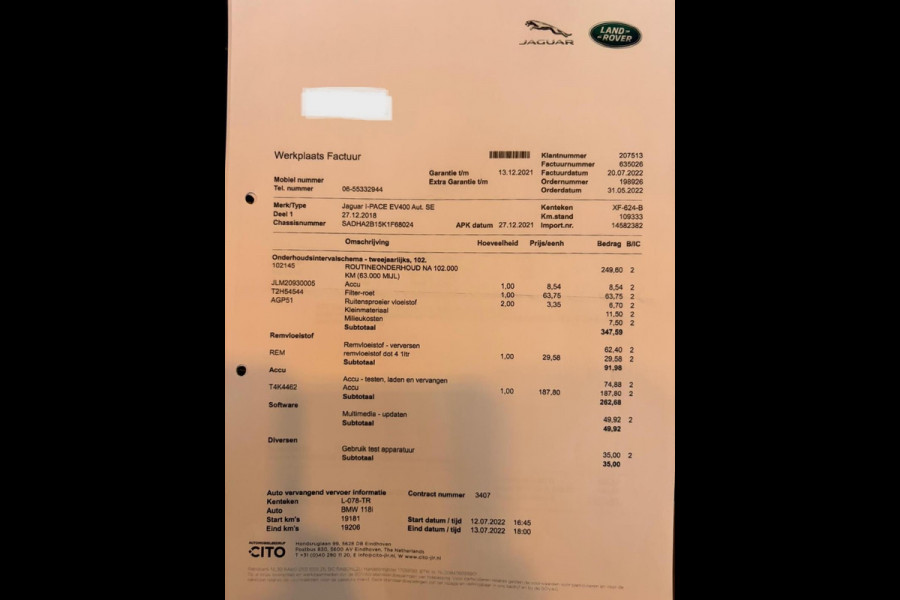 Jaguar I-PACE EV400 HSE 90 kWh / VOL met opties !