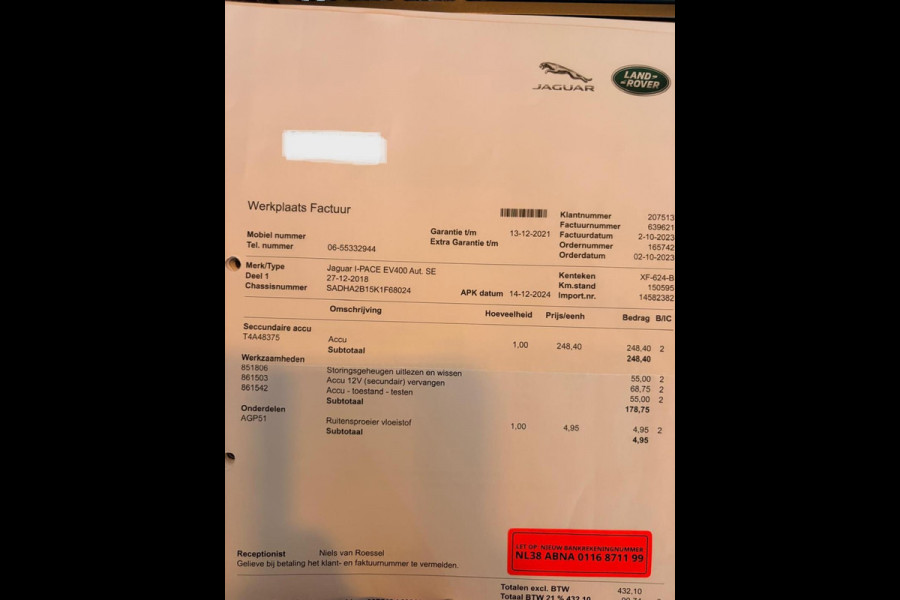 Jaguar I-PACE EV400 HSE 90 kWh / VOL met opties !