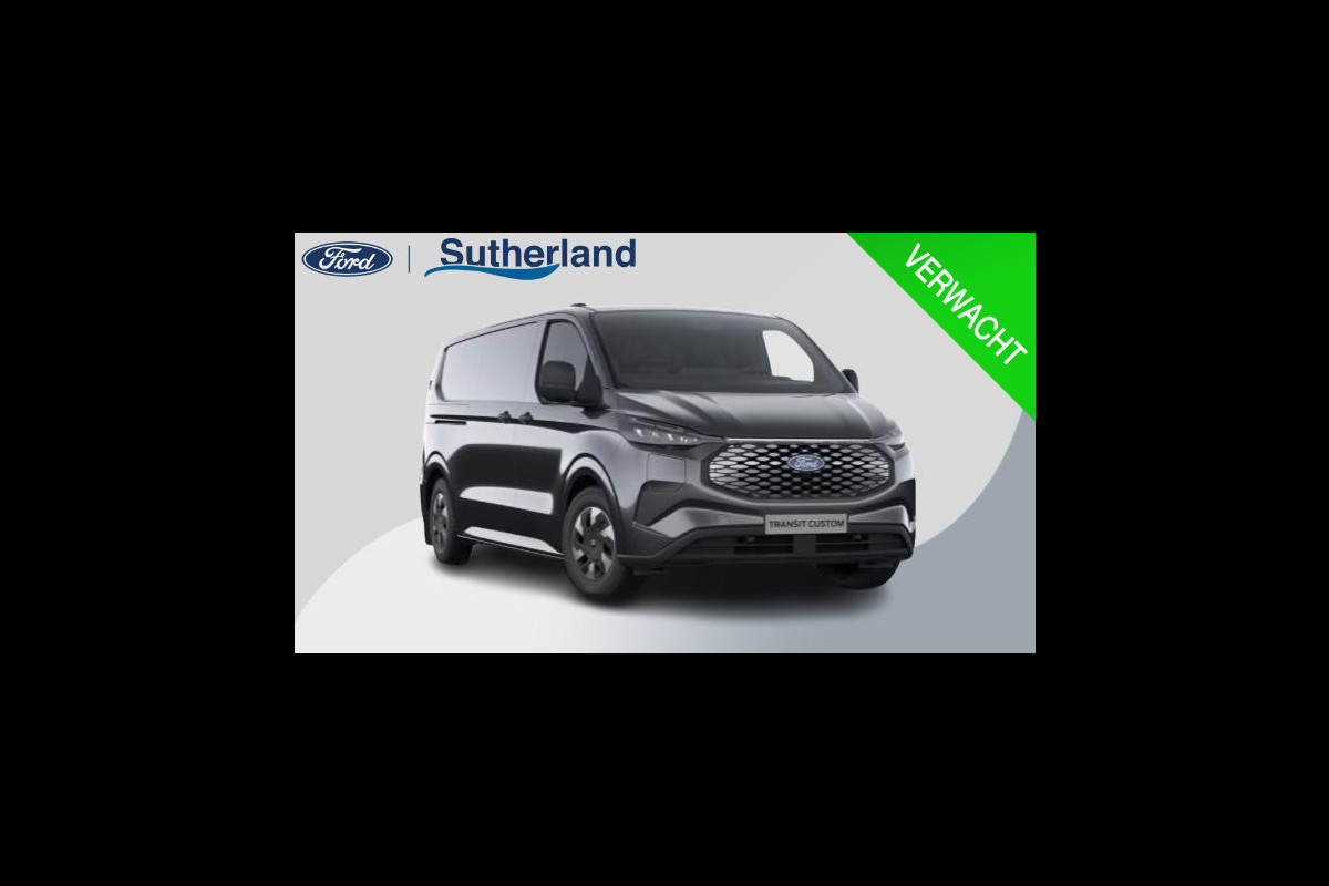 Ford E-Transit Custom 340 L2H1 Trend 65 kWh 218pk | Ford 8-weg verstelbare en verwarmbare bestuurdersstoel met armsteun (i.c.m. bijrijdersbank) | 13 polige trekhaak met Trailer Sway Control | Centrale dubbele vergrendeling | Driver Assistance Pack Premium | 2 AGM accus| 3-fase oplaadkabel | Vehicle Integration System