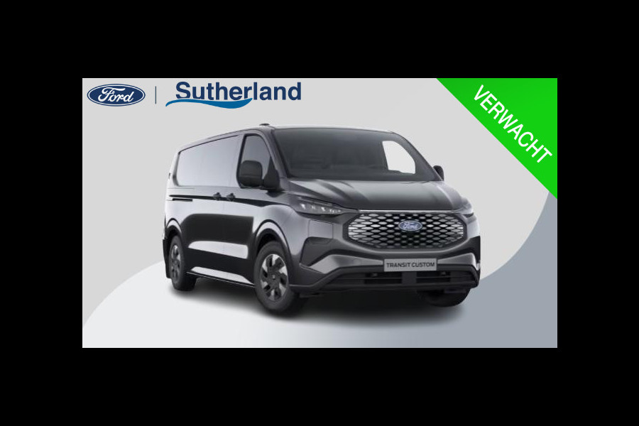 Ford E-Transit Custom 340 L2H1 Trend 65 kWh 218pk | Ford 8-weg verstelbare en verwarmbare bestuurdersstoel met armsteun (i.c.m. bijrijdersbank) | 13 polige trekhaak met Trailer Sway Control | Centrale dubbele vergrendeling | Driver Assistance Pack Premium | 2 AGM accus| 3-fase oplaadkabel | Vehicle Integration System