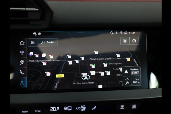 Audi A3 Sportback 45 TFSI e S edition Competition 272 pk SOH 100% S-tronic| Navigatie | Panoramadak | Private lease vanaf €798,- | Achteruitrijcamera | Adaptieve cruise control | Matrix LED koplampen |