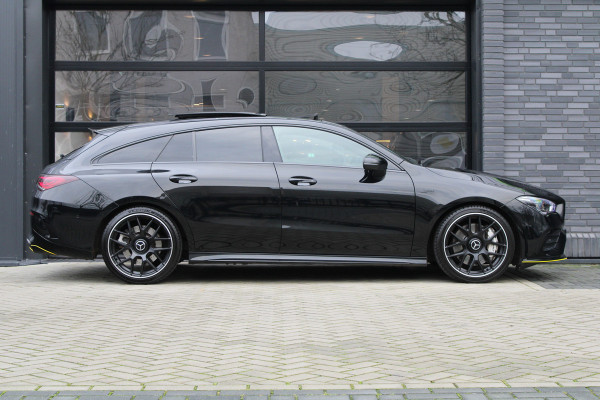 Mercedes-Benz CLA-Klasse Shooting Brake AMG 35 4MATIC Premium Plus | FULL OPTION! | SCHAALSTOELEN | STOELKOELING | PANO | HUD | BURMESTER | KEYLESS | 360 |