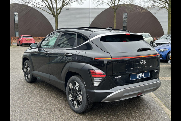Hyundai Kona 1.6 GDI HEV Premium Sky FULL HYBRID | NIEUWE AUTO MET REGISTRATIE | VOLLE AUTO! | FABR GARANTIE T/M 12-2029| PANO | STOEL VENTILATIE EN VERWARMING| STUUR VERWARMING| SUPER COMPLEET!|