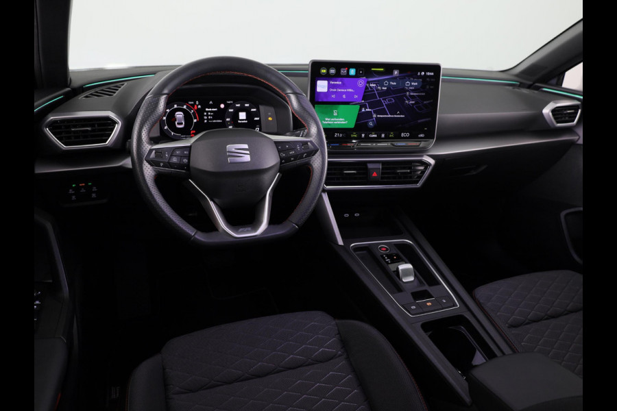 Seat Leon Sportstourer 1.5 TSI e-Hybrid FR PHEV First Edition 204 pk Automaat | Verlengde garantie | Navigatie | Parkeersensoren | Achteruitrijcamera | Adaptieve cruise control |