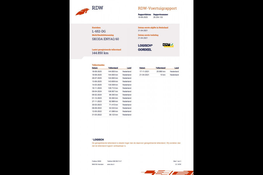 Škoda ENYAQ iV 60|TREKH|HEAD-UP|ELEK. INTER.+A-KLEP|STUURVERW|ACC|APPLE CARPLAY/ANDROID|CAMERA|NAVI|NAP|NL-AUTO|INCL. BTW|1e EIG|