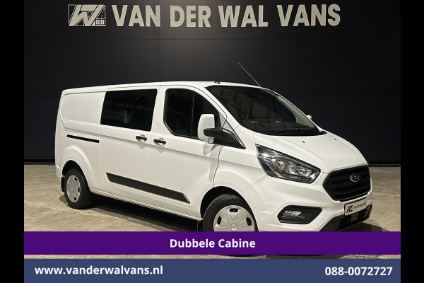 Ford Transit Custom 2.0 TDCI 131pk Automaat L2H1 Dubbele Cabine Euro6 Airco | 6-Zits | Camera | Navigatie | Apple Carplay | LED Cruisecontrol, Android Auto, Trekhaak, Stoelverwarming, Verwarmde voorruit, Parkeersensoren